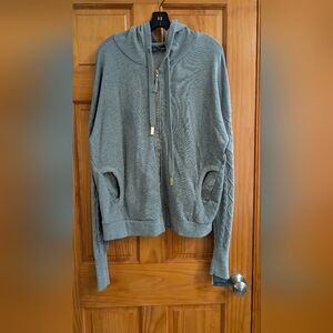 Democracy Gray Knit Hoodie